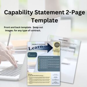 Capability Statement Template 2-Page